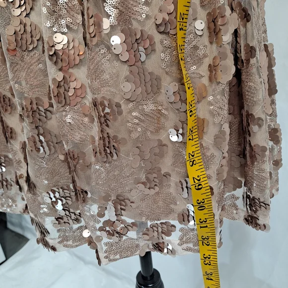 Lulu's Gold Got That Glam Sequined Dress - Picture 13 of 16